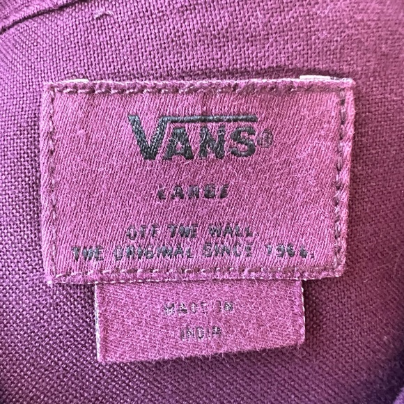 Mens Vans Long Sleeve Button Down - Picture 2 of 2